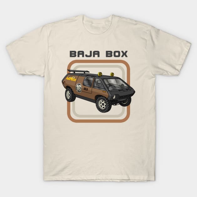 Brubaker Box Baja Style Vehicle T-Shirt by Guyvit